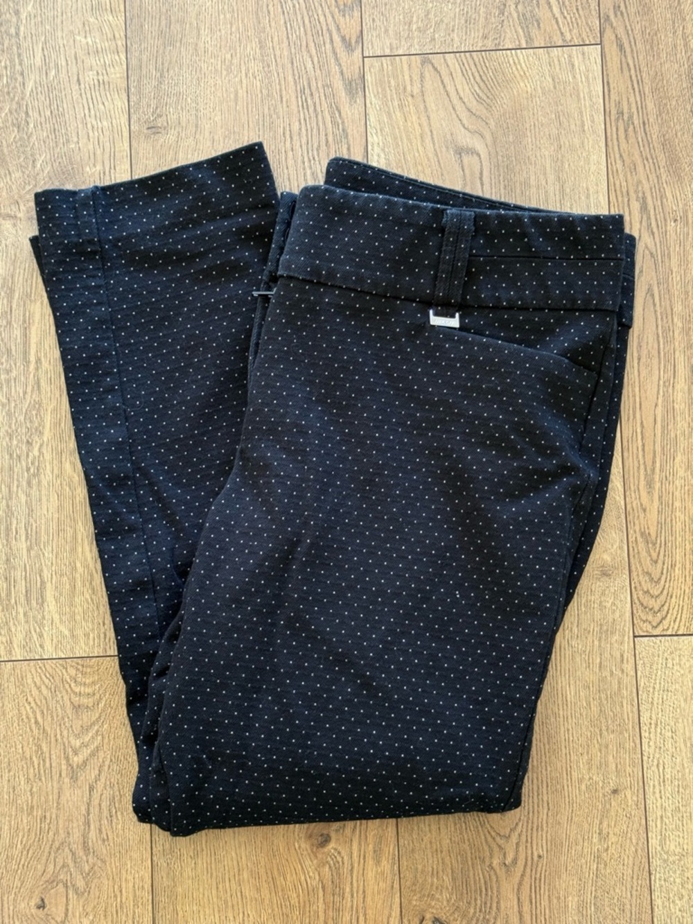 Women’s Ann Klein Black Microdot Dress Pants